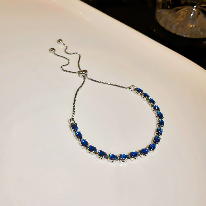 Wholesale Light Luxury Niche Exquisite High-end Pull-out Adjustable Zircon Bracelet
