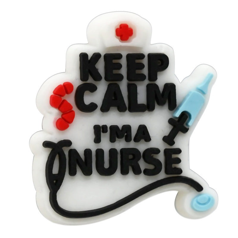 Wholesale  Random 100pcs/pack  Cartoon Medical Nurse Series Beads  Focal Beads