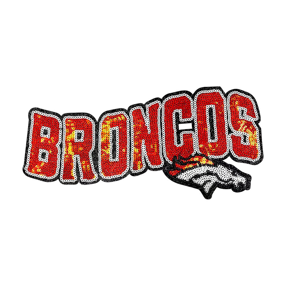 Wholesale Football Team Sequin Logo Patches Stylish Embroidered Applique For ets Boutique DIY Supply OLY Exclusive