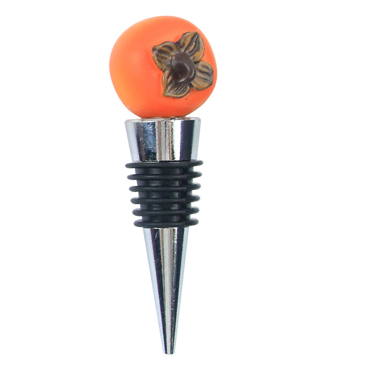Wholesale  Fruit Wine Red Wine Stopper Pineapple Lemon Red Wine Stopper