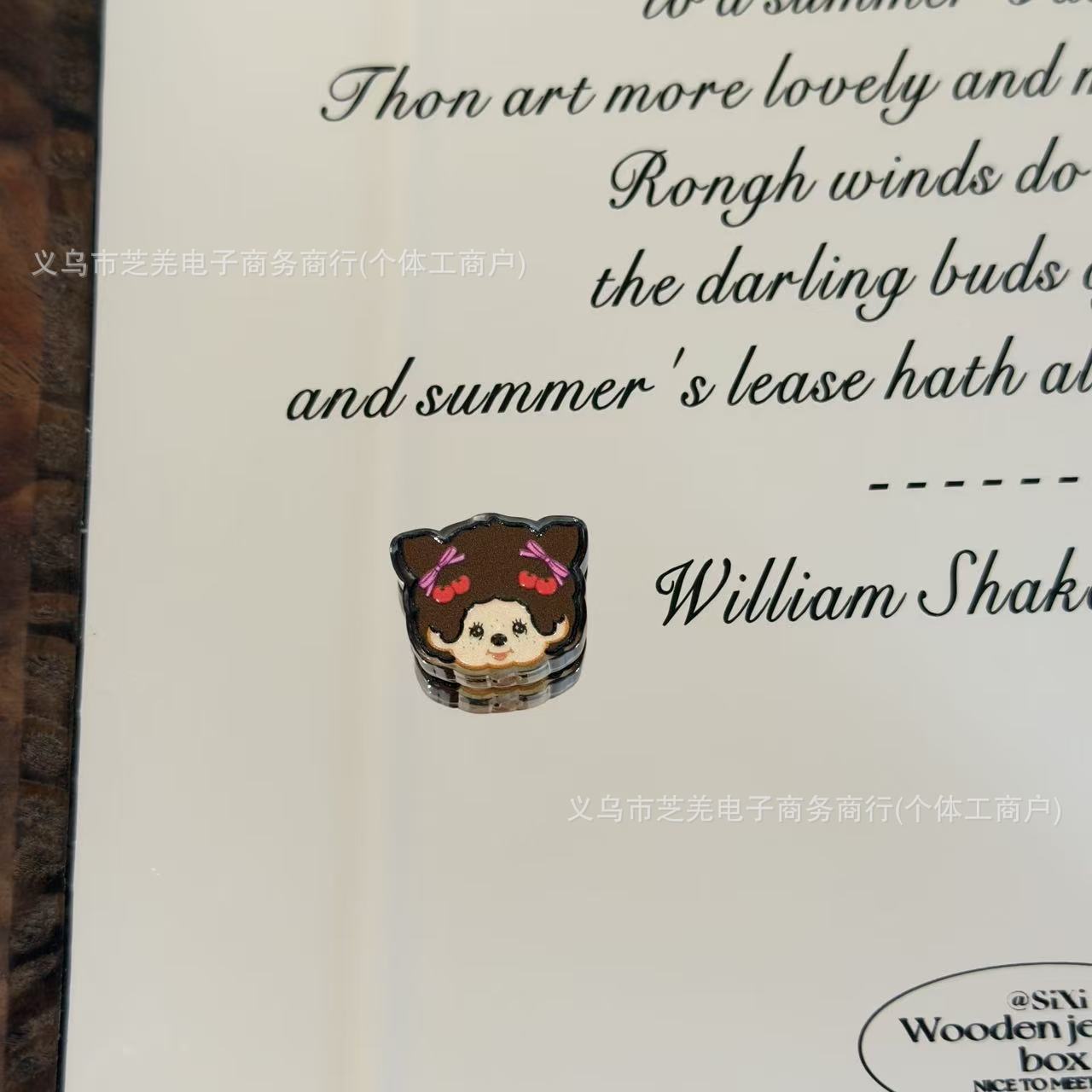 Wholesale 10pcs flower strawberry hat cartoon acrylic beads OLY Exclusive