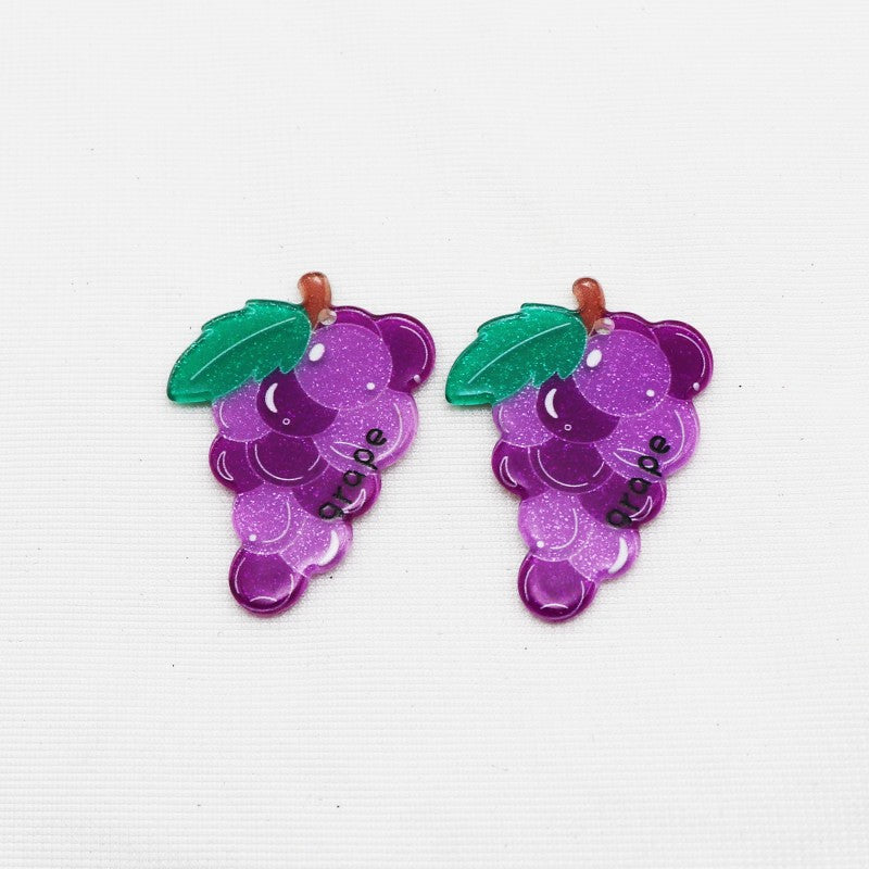 Wholesale 10pcs Acrylic Fruit Series Diy Accessories