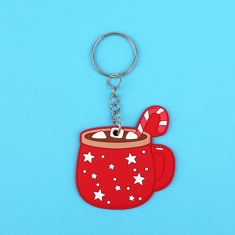 Wholesale Cute Kids Cartoon Christmas Series Cup Keychain