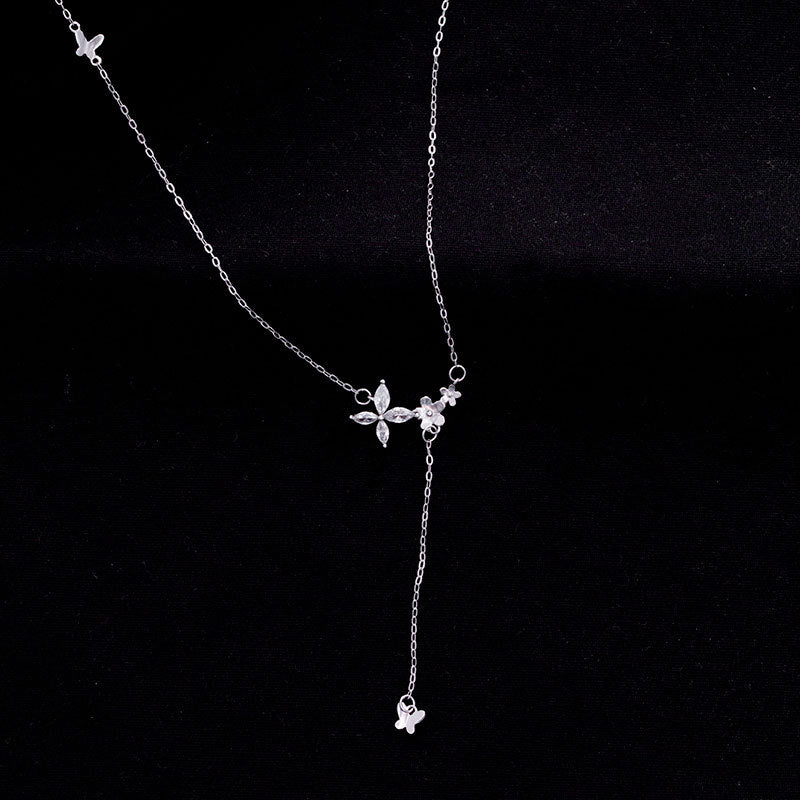 Wholesale S925 Silver Butterfly Necklace