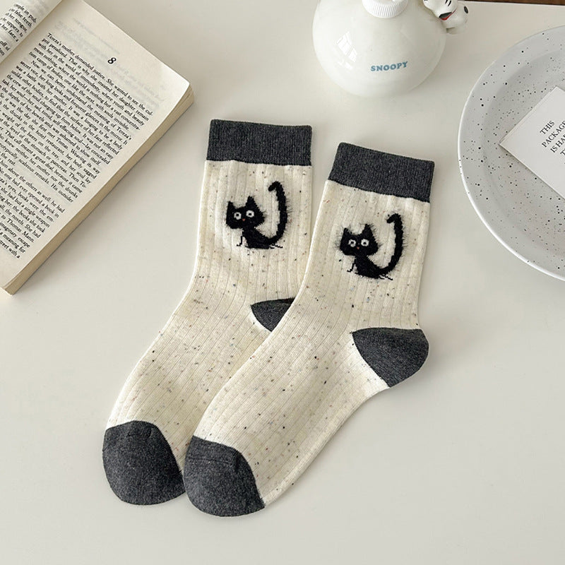 Wholesale Autumn and Winter Niche Design Plush Cute Animal Socks
