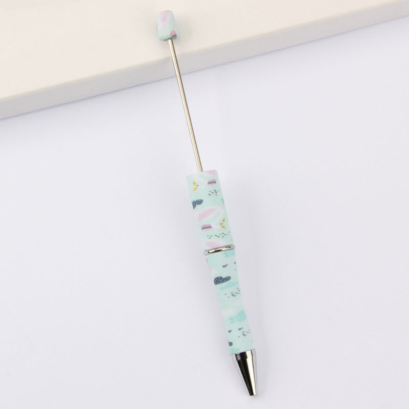 Wholesale Beadable Pens DIY for Beaded Cow Leopard Print Plastic Pen
