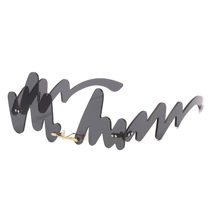 Wholesale N-shaped Wave Irregular Sunglasses