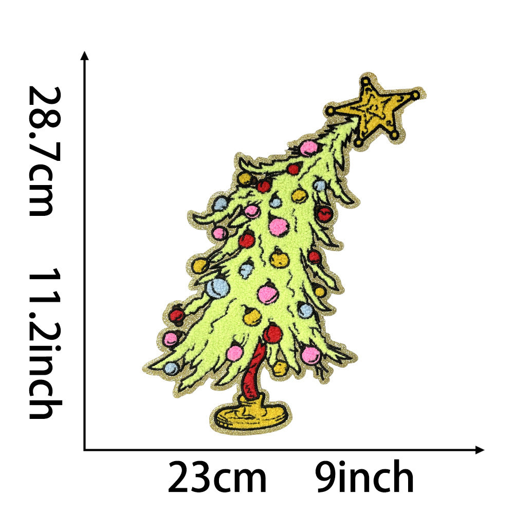 Wholesale Stylish Large Christmas  Patch With Gingerbread OH SNAP Sequin Embroidered Applique For et OLY Exclusive
