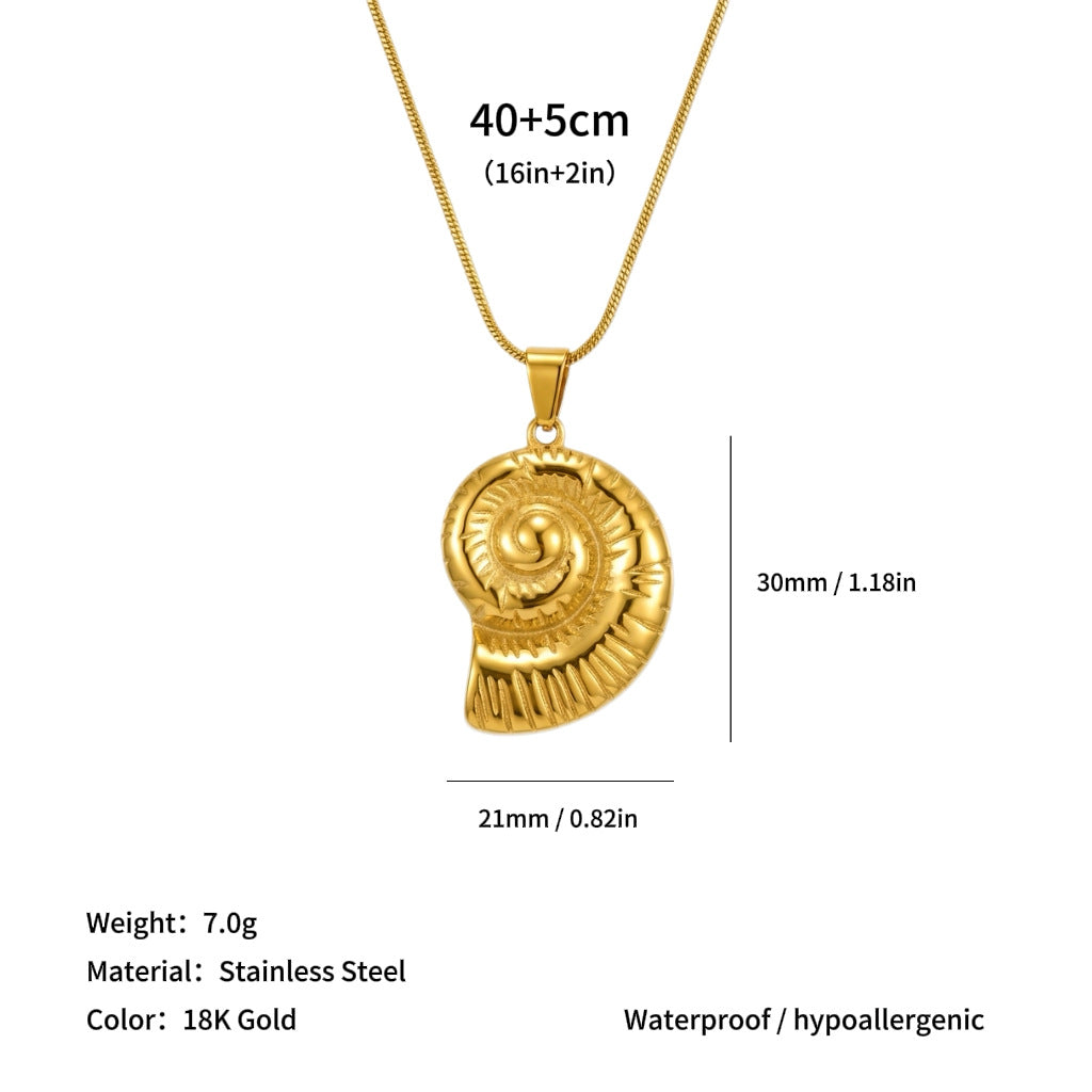 Wholesale Sun Starfish and Other Pendants Titanium Steel Necklace
