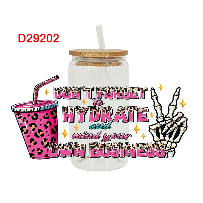 Wholesale UV Transfer Paste Glass Crystal Label Crystal Paste 16OZ UV DTF WRAPS