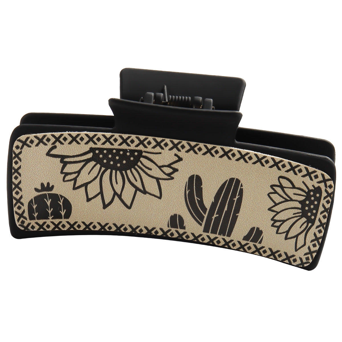 Wholesale Multicolored cactus square Hair Clips