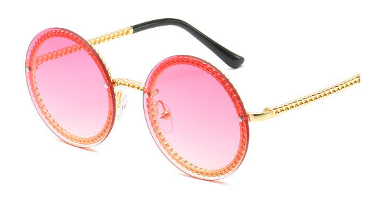 Wholesale Metal Chain Frameless Versatile Sunglasses