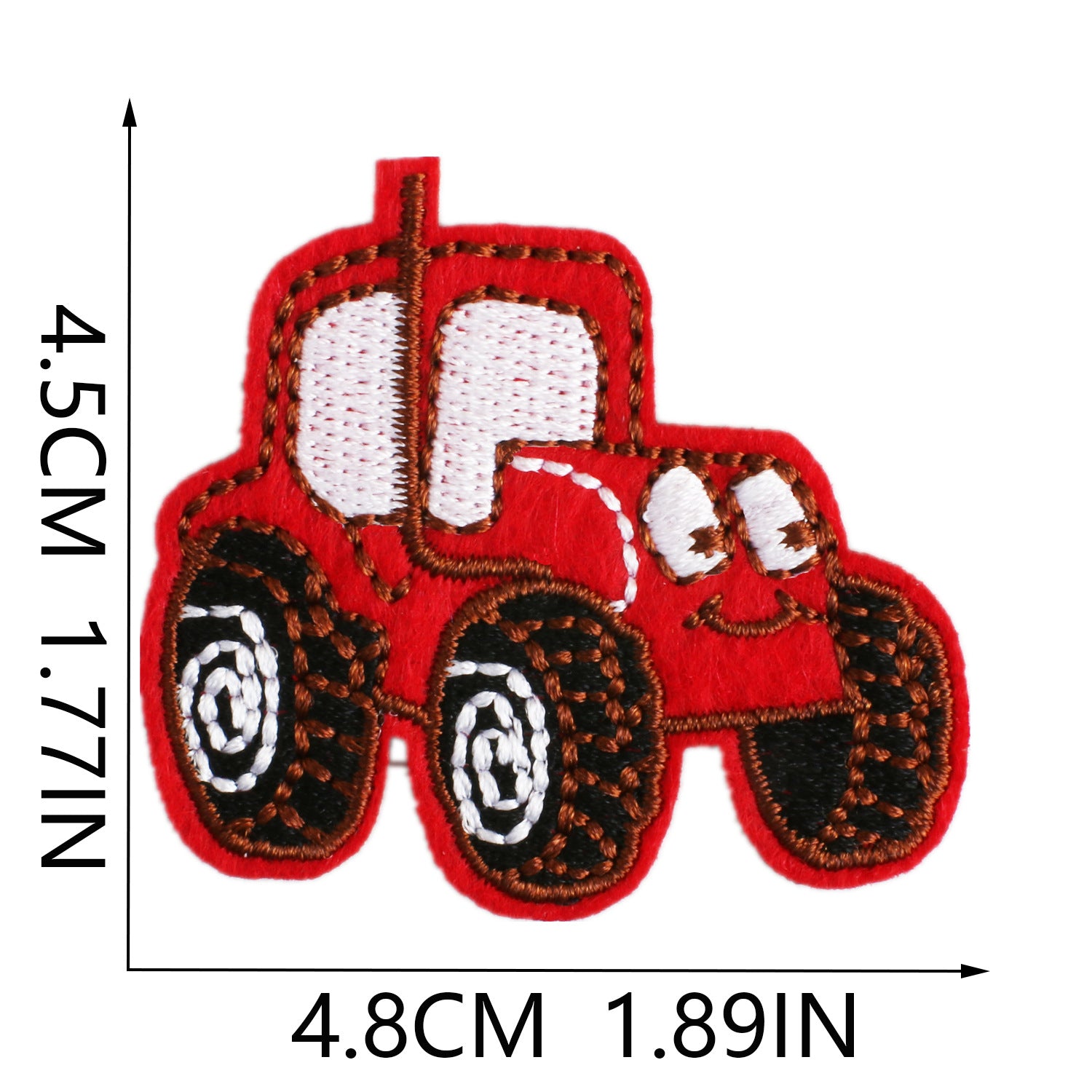 Wholesale Stylish Cartoon Police Car Embroidery Patch Polyester Clothing Patch For Everyday Wear Resale Accessory