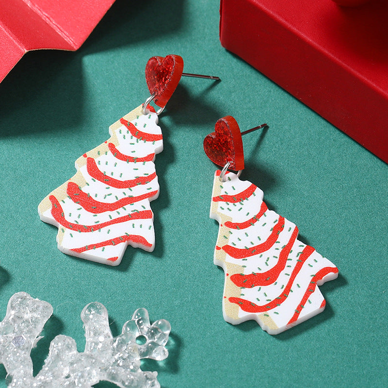 Wholesale Light Luxury, High-end Christmas Design, Niche Fashion Earrings