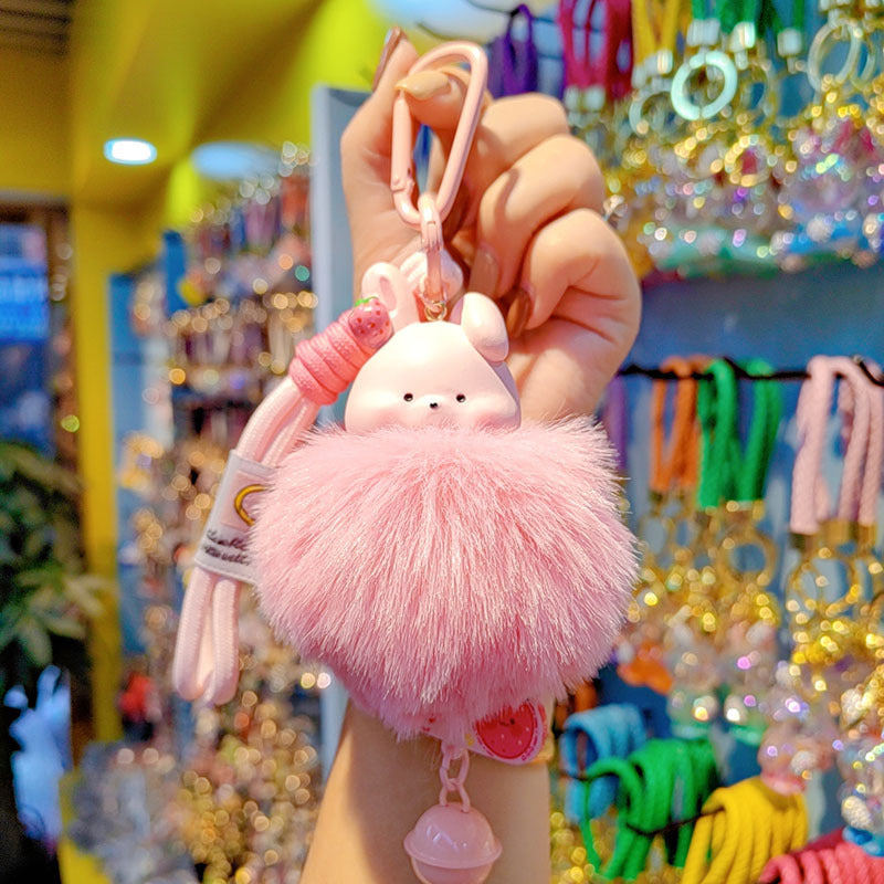 Wholesale Cute Fruit Animal Bell Keychain