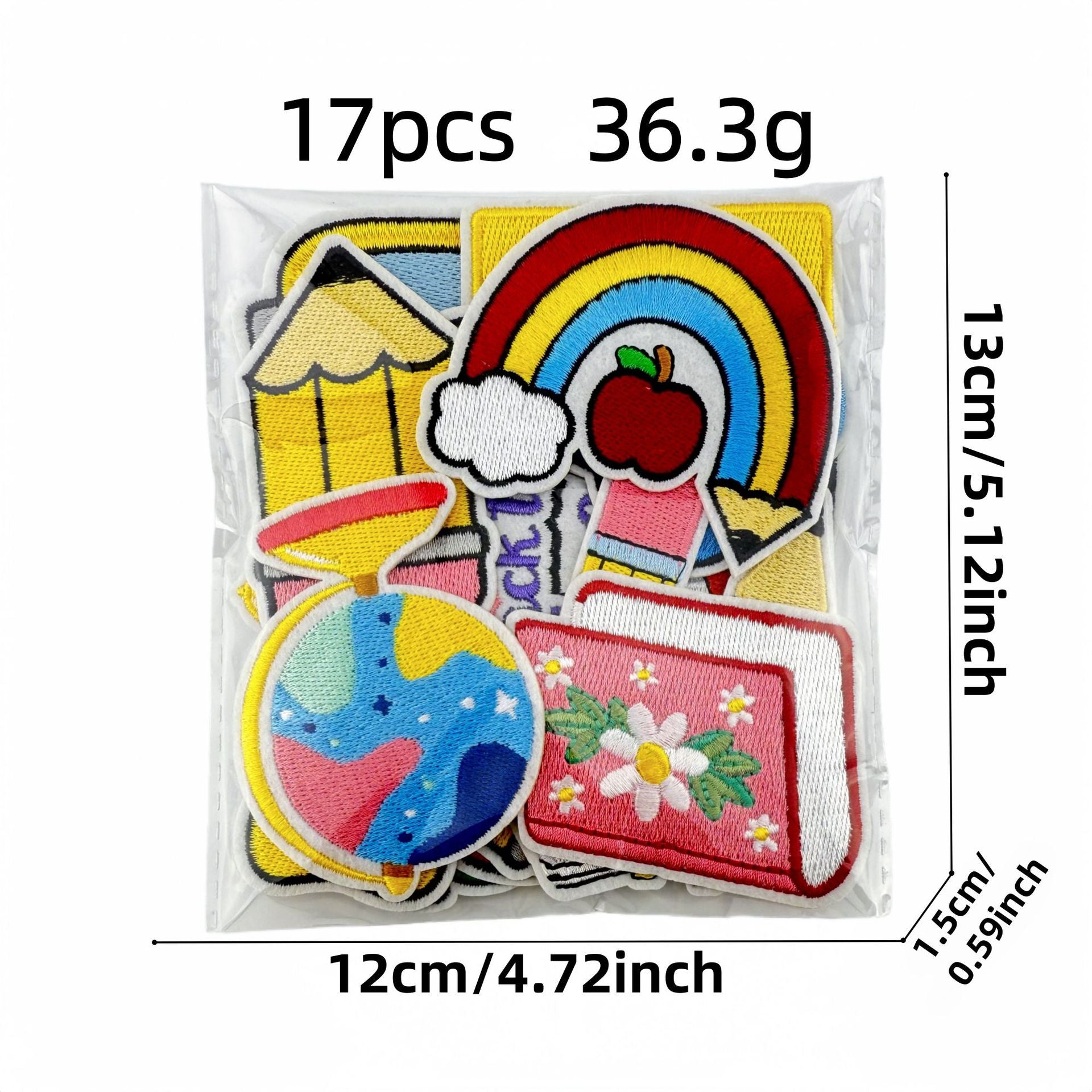 Wholesale Decorative Cartoon School Embroidery Patch Iron On Sewing Applique For DIY Fashion Accent And Gift