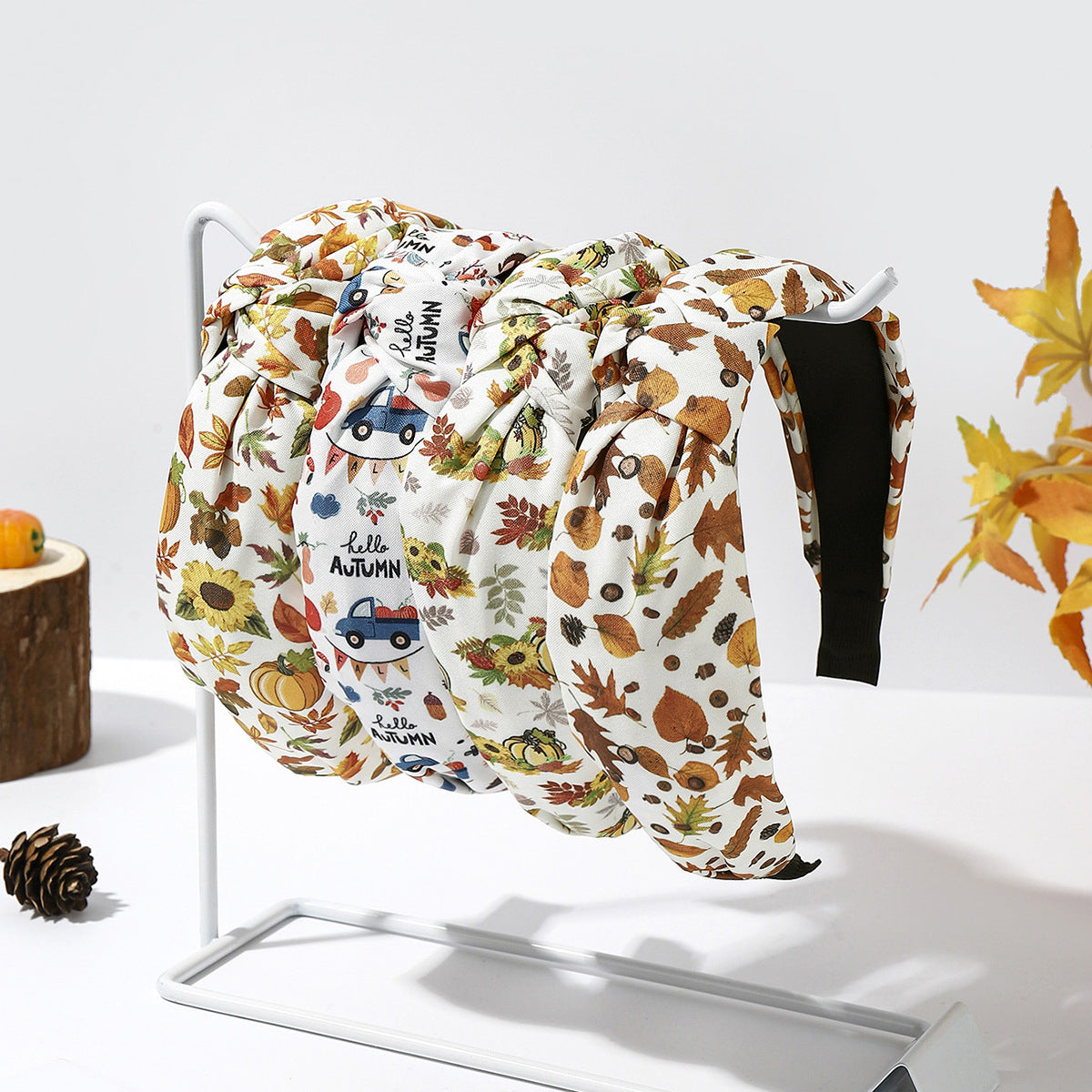 Wholesale Thanksgiving Printed Headband Holiday Hair Accessories