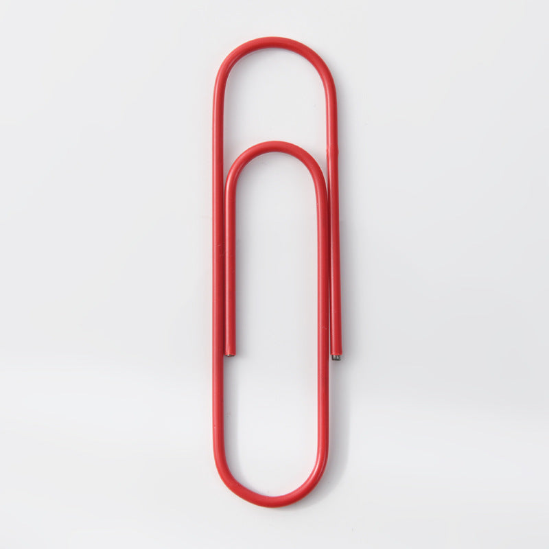 Wholesale Color paper clip 100mm large paper clip plastic-coated paper clip metal 10cm extra large paper clip