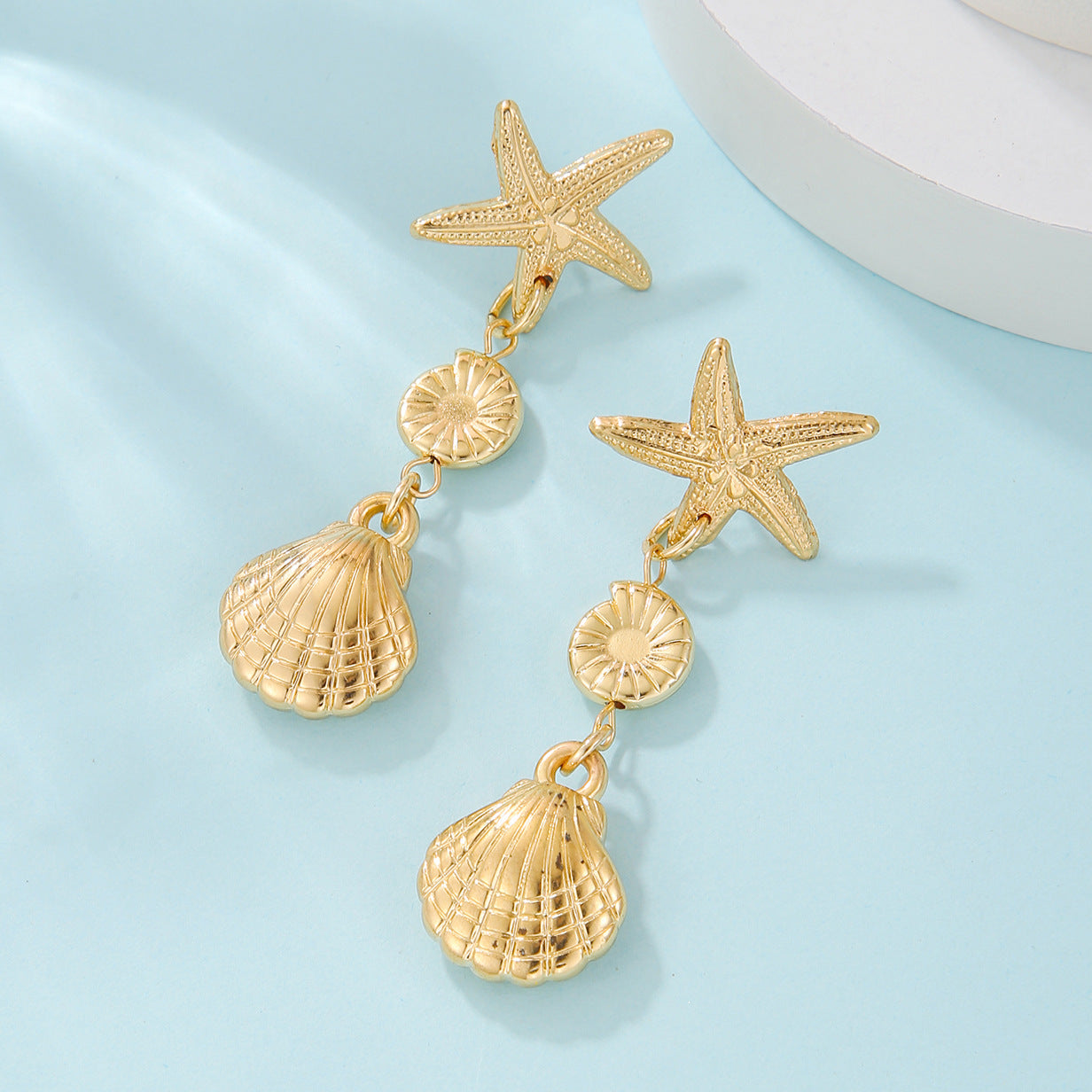 Wholesale Bohemian Shell Beads Pendant Earrings