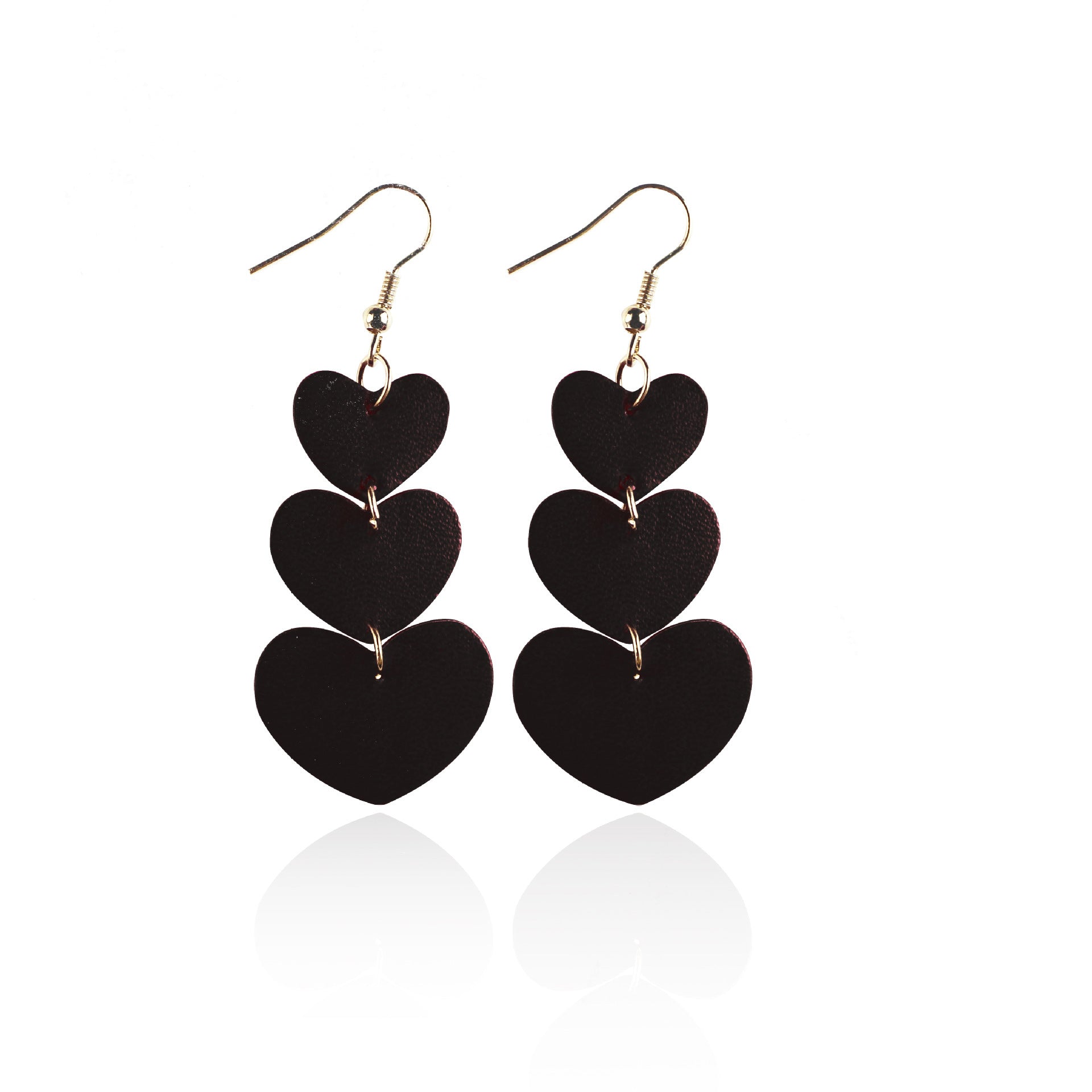 Wholesale Valentine' s Day Love Cherry Wine Glass Earrings