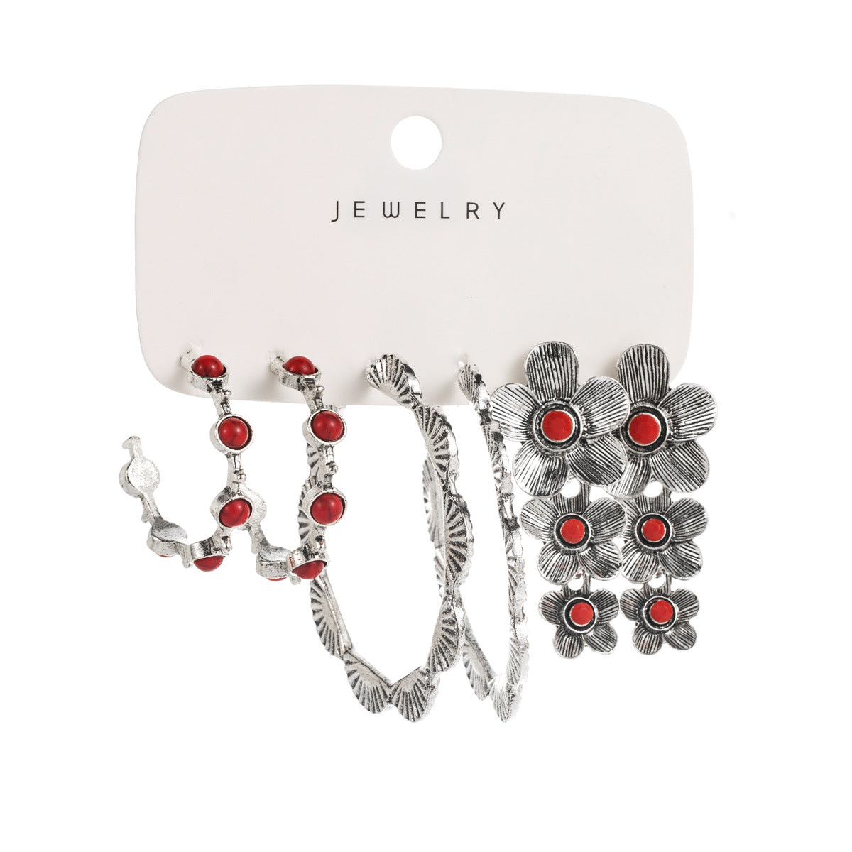 Wholesale Western style red turquoise earring sets