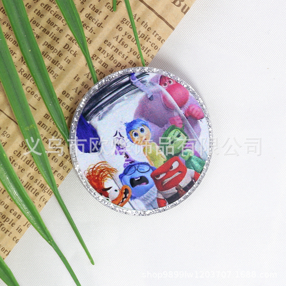 Wholesale 10pcs/pack  Pink and blue double-mirror skull organ  Acrylic Flatback OLY Exclusive