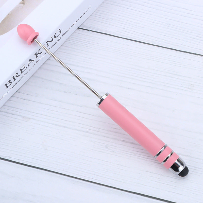 Wholesale 10pcs Beadable Pens 10pcs Colorful Gradient Stylus Pen DIY Plastic Pen