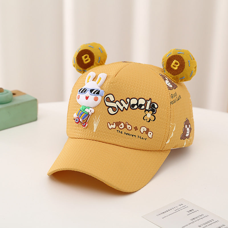 Wholesale Sweet Glasses Bunny Ears Sun Hat