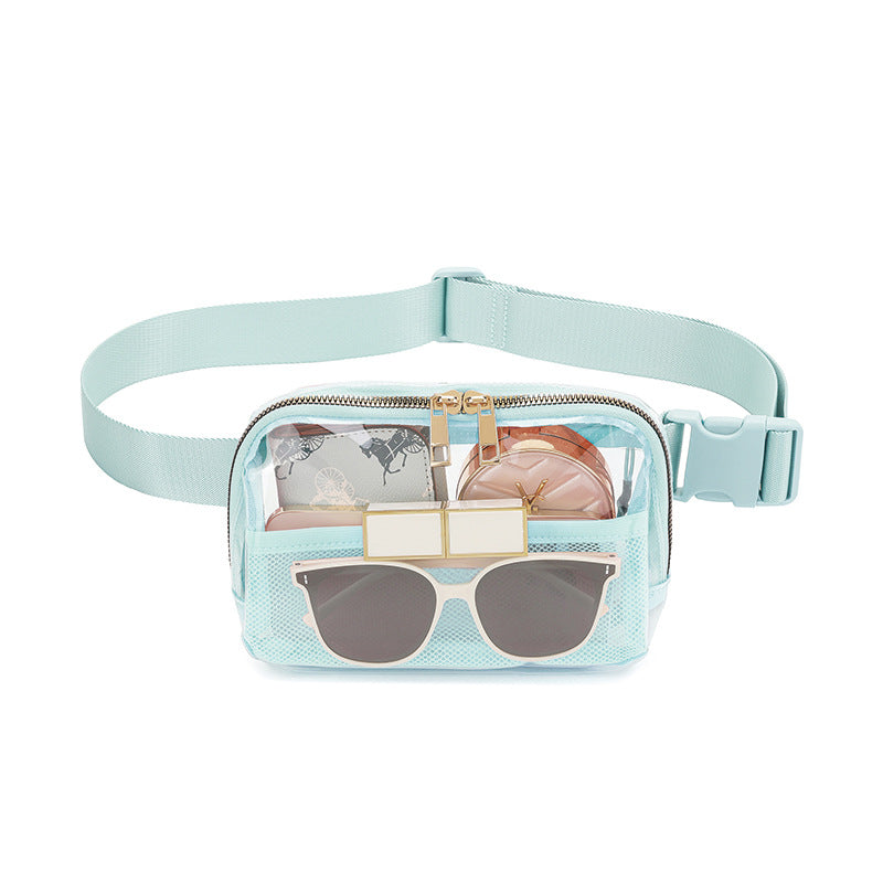 Wholesale TPU Transparent Waterproof Chest Bag Outdoor Sports Crossbody Waist Bag