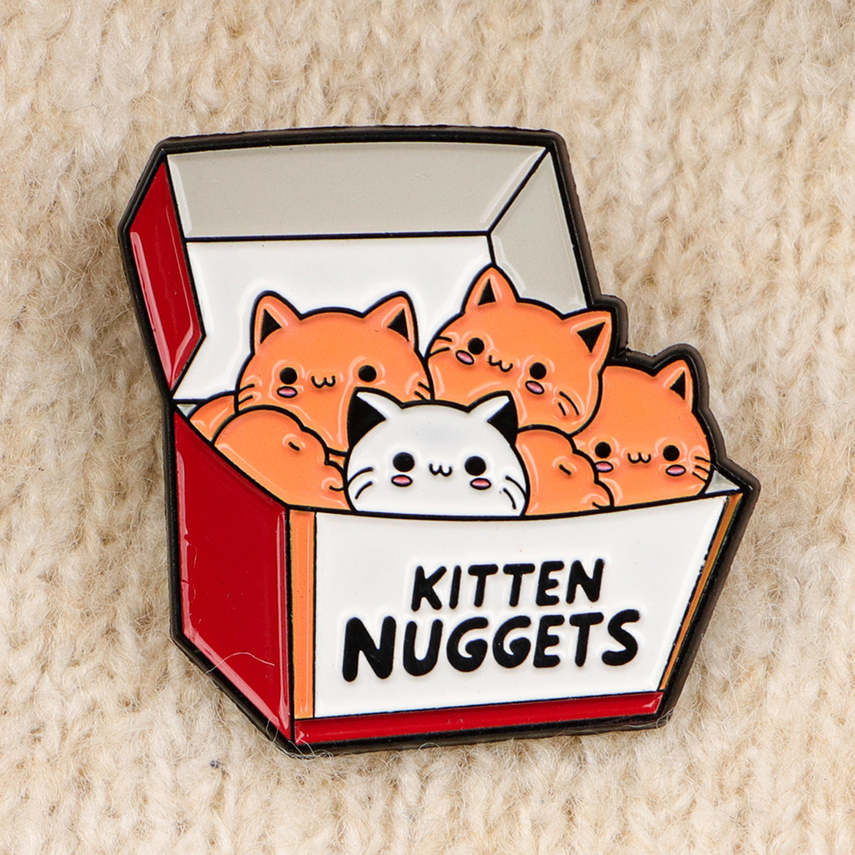 Wholesale Cat Brooch Cartoon Metal Badge English Letter Jewelry Accessories