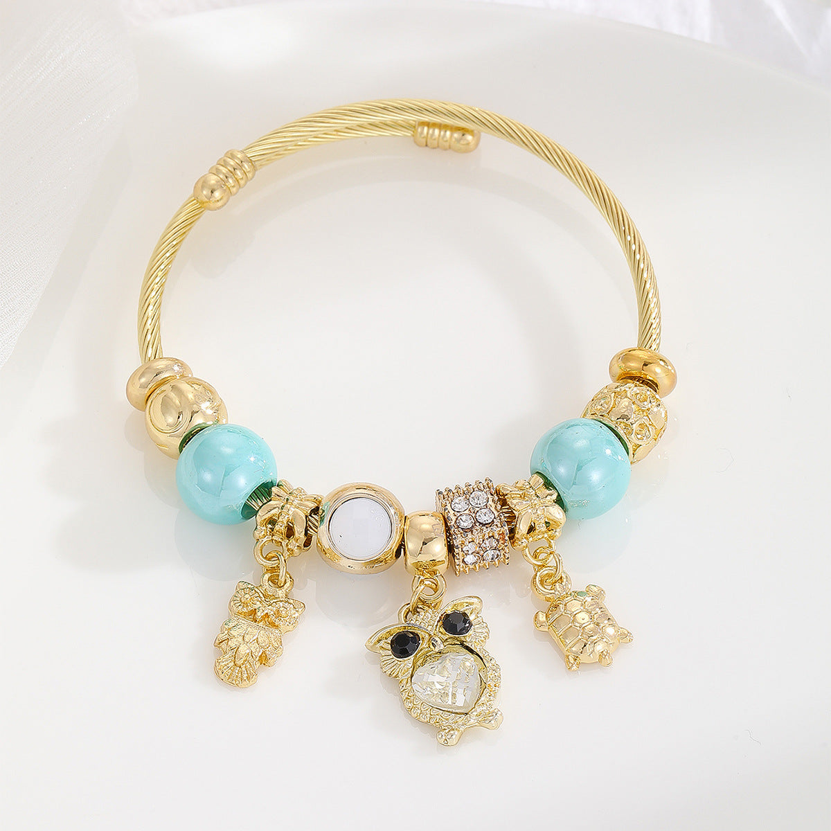 Stainless steel bracelet alloy pendant adjustable bracelet