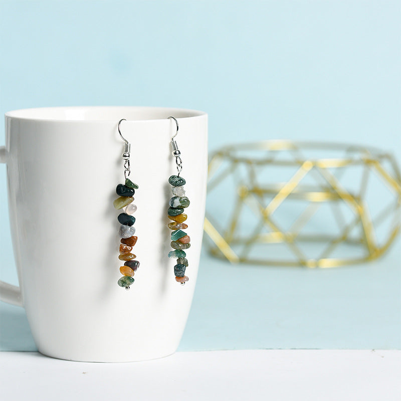 Wholesale Natural Crystal Creative Simple Earrings