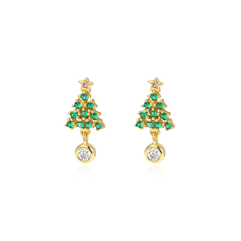 Wholesale Christmas tree earrings