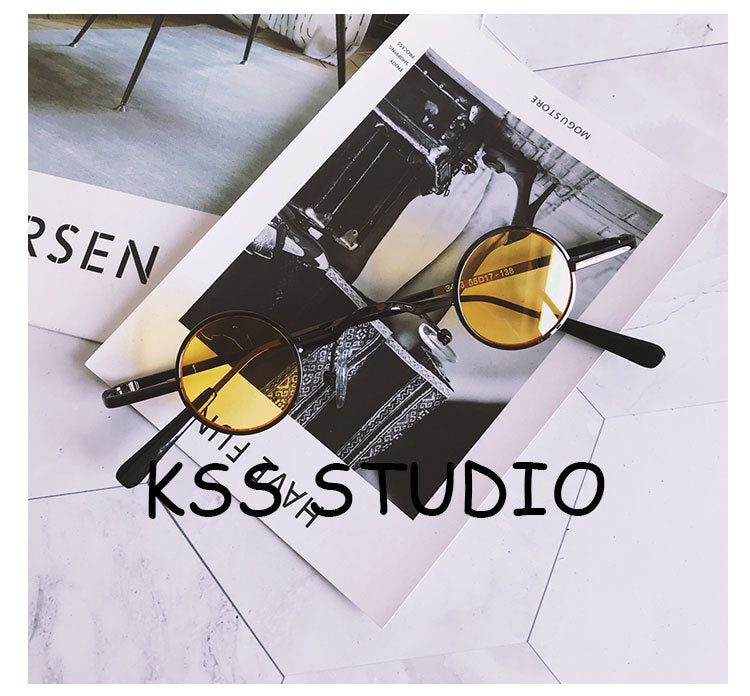 Wholesale Small Round Retro Personality Punk Sunglasses