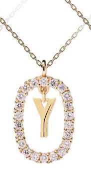 Wholesale Twenty Six Alphabet Pendants Copper Necklaces