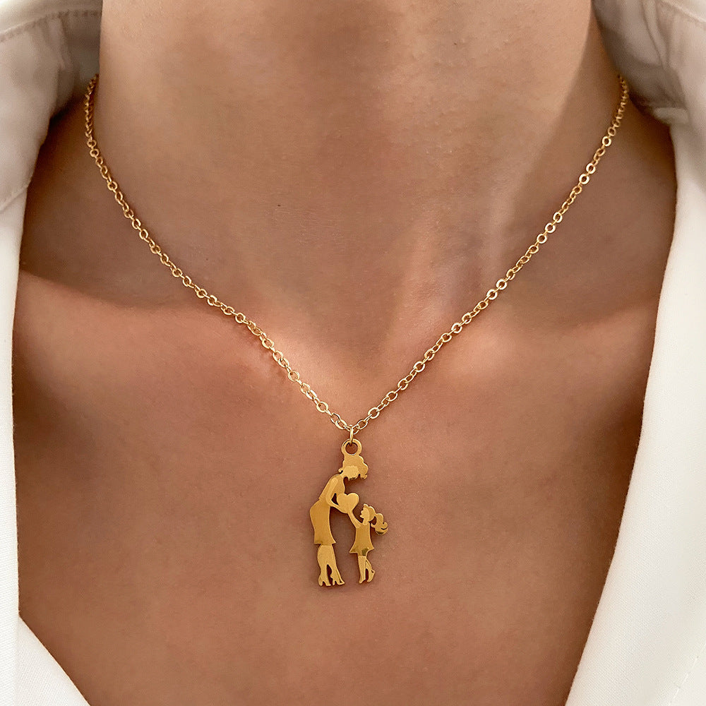 Wholesale mother' s day necklace stainless steel