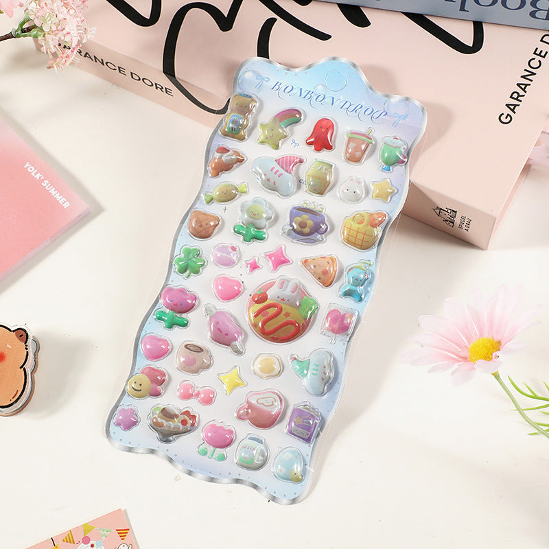 Wholesale Ocean Planet Cartoon Cute Animal 3D Stickers OLY Exclusive