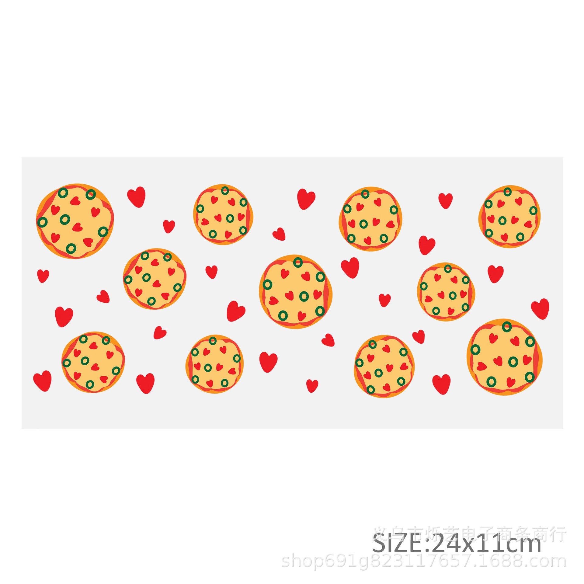 Wholesale Hamburgers and French fries food category 16oz Cup UV DTF Wraps