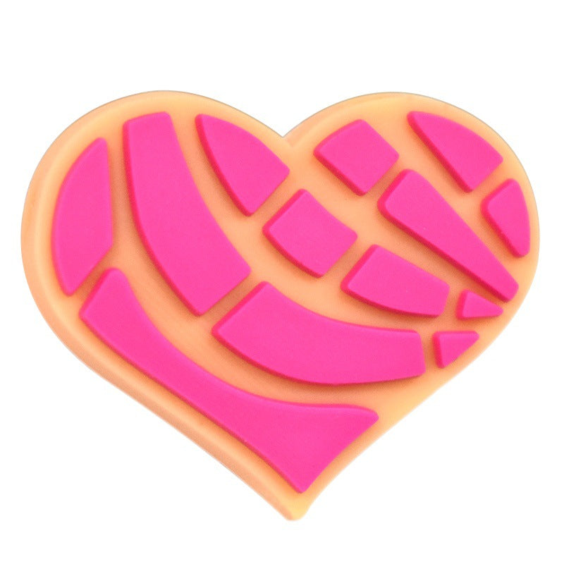 Wholesale  Random 100pcs/pack  Cute Cartoon Soft Rubber Double-Sided Beads