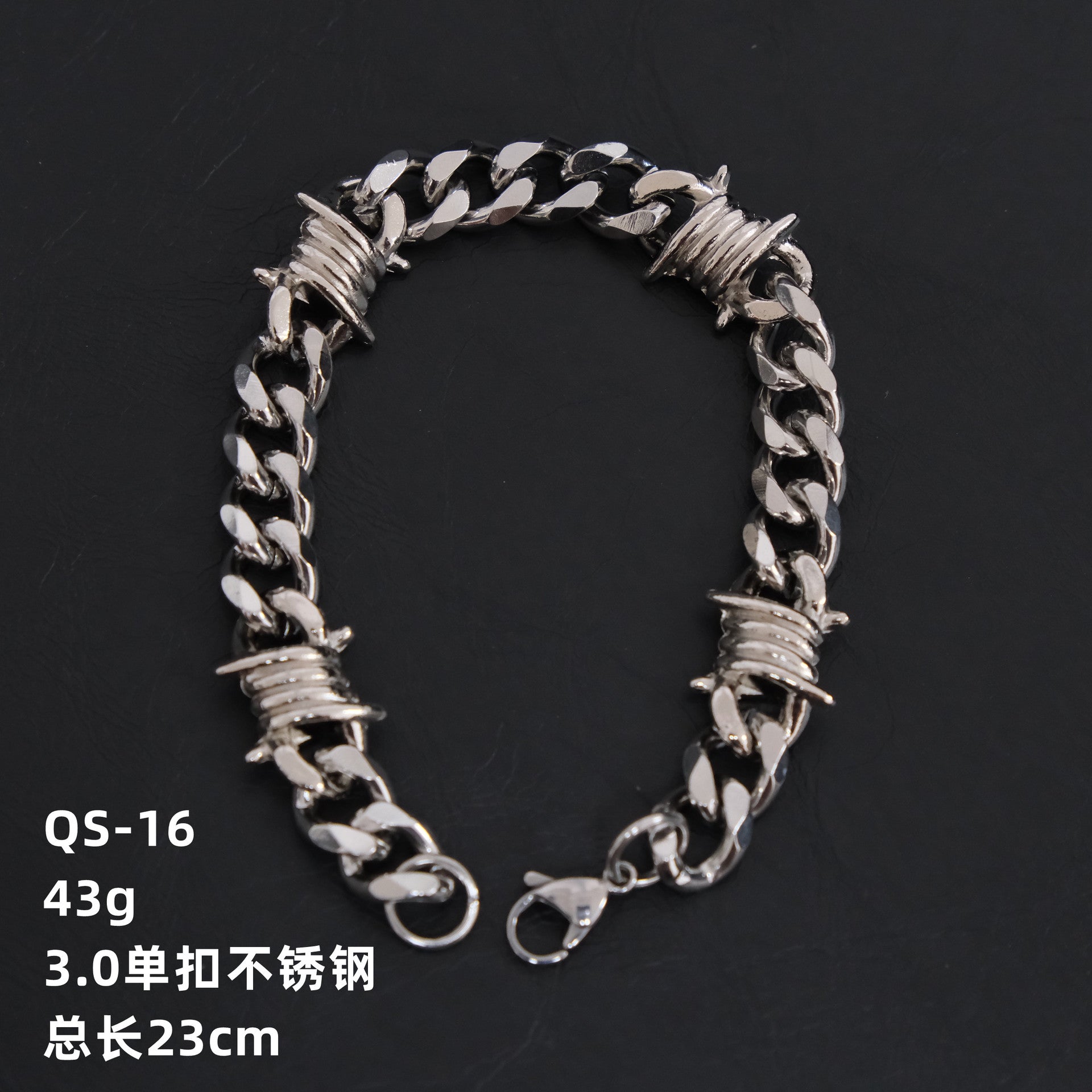 Wholesale Cuban Chain Stainless Steel Punk Knot Titanium Steel Necklace