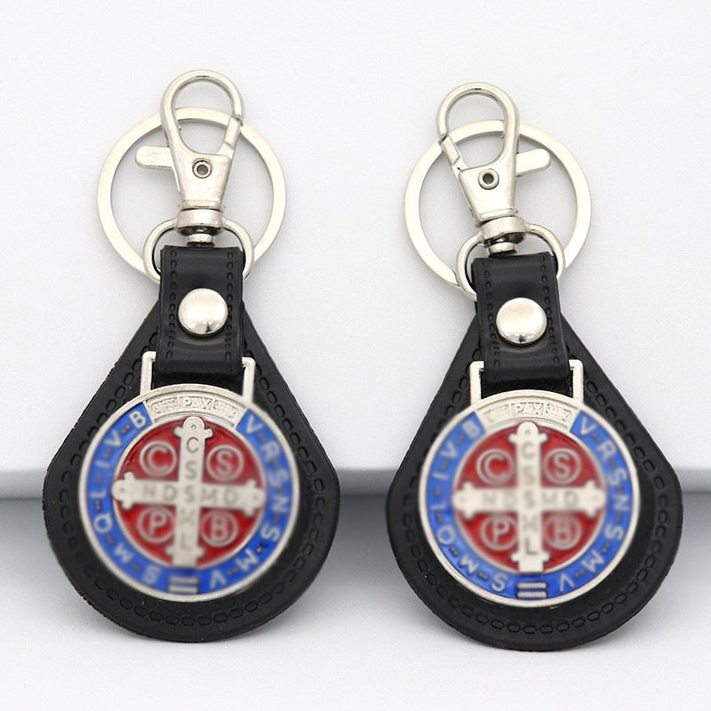 Wholesale Zinc Alloy PU Combination Pendant Car Keychains
