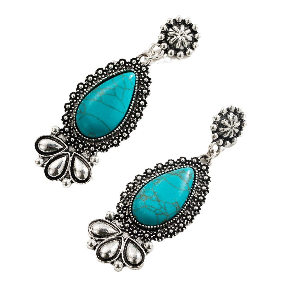 Wholesale Bohemian Turquoise Drop Earrings