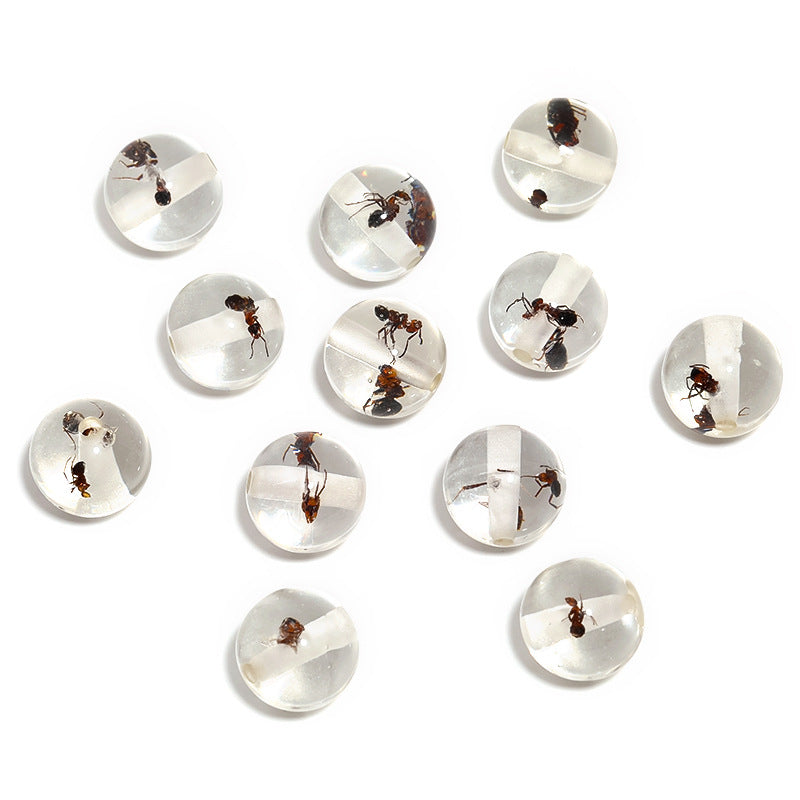 Wholesale 10pcs Highly transparent acrylic through hole beads