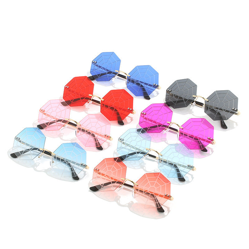 Wholesale Halloween Spider Web PC Sunglasses