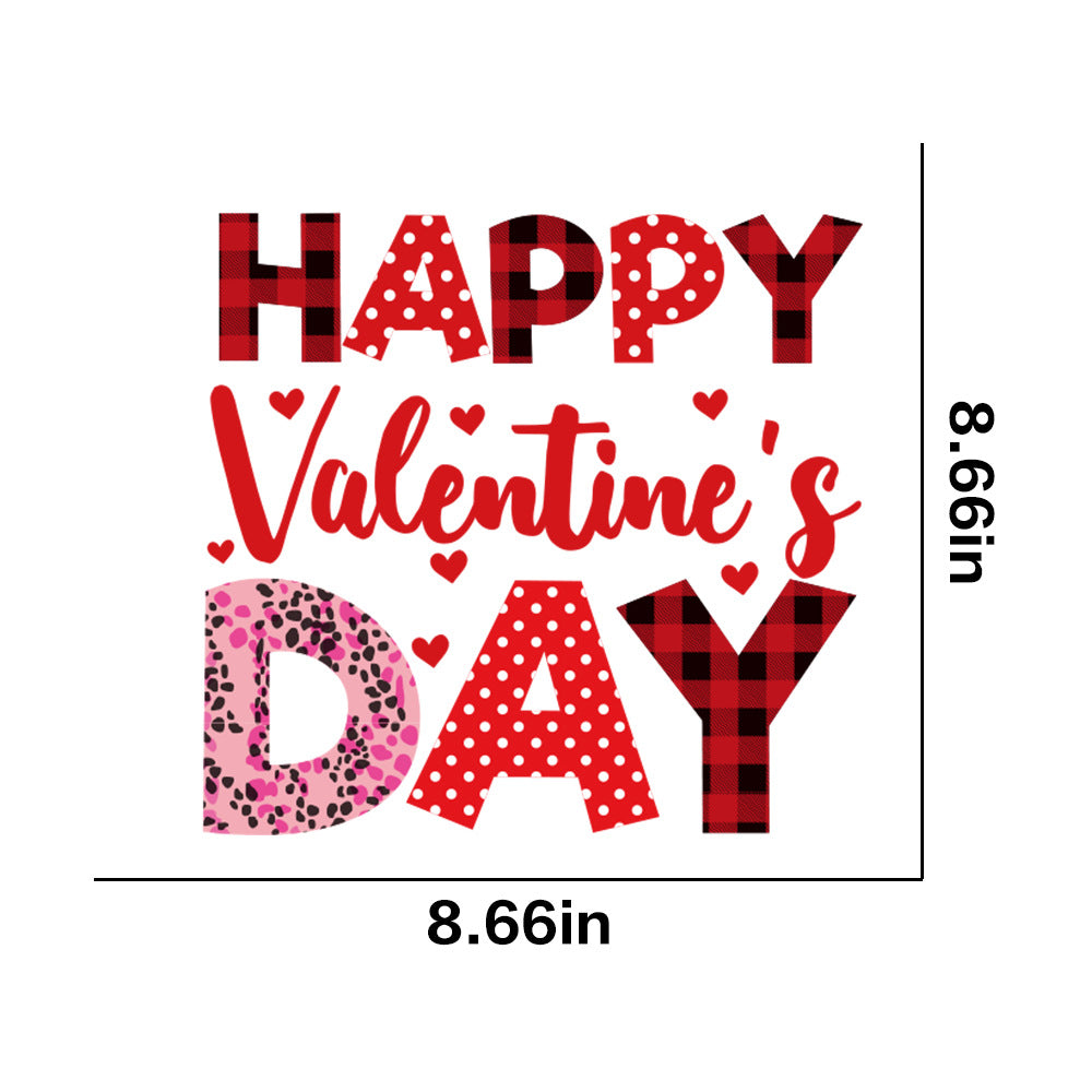 Wholesale 10pcs Pink Love Bear Valentine's Day UV DTF Ready to Press Transfers Wraps