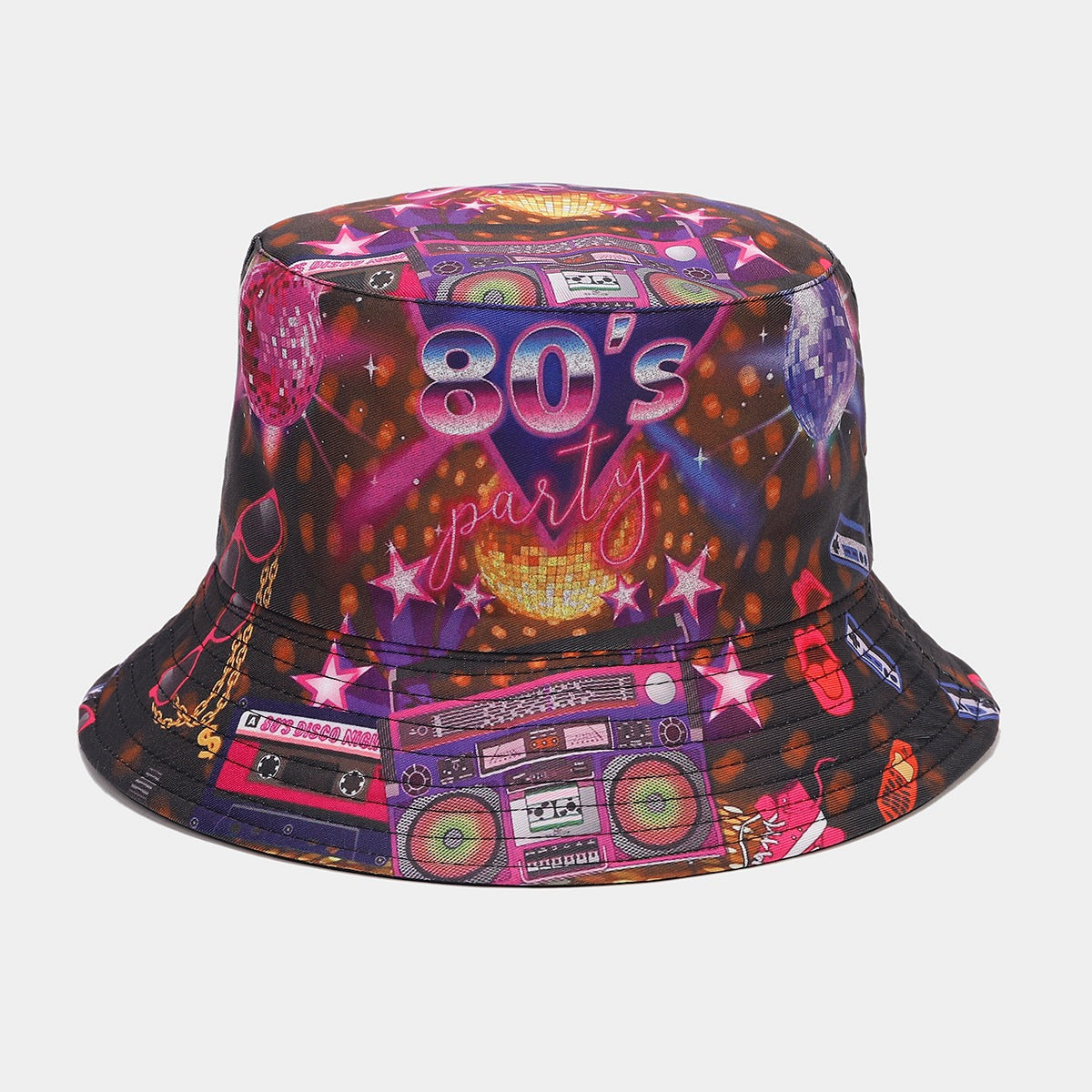 Wholesale  classic 80 90party fisherman hat men's and women's fashion positioning graffiti double-sided basin hat tide