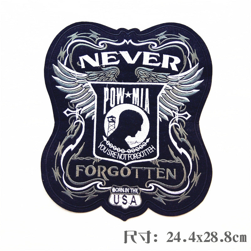 Wholesale Large punk style clothing embroidery DIY Patches