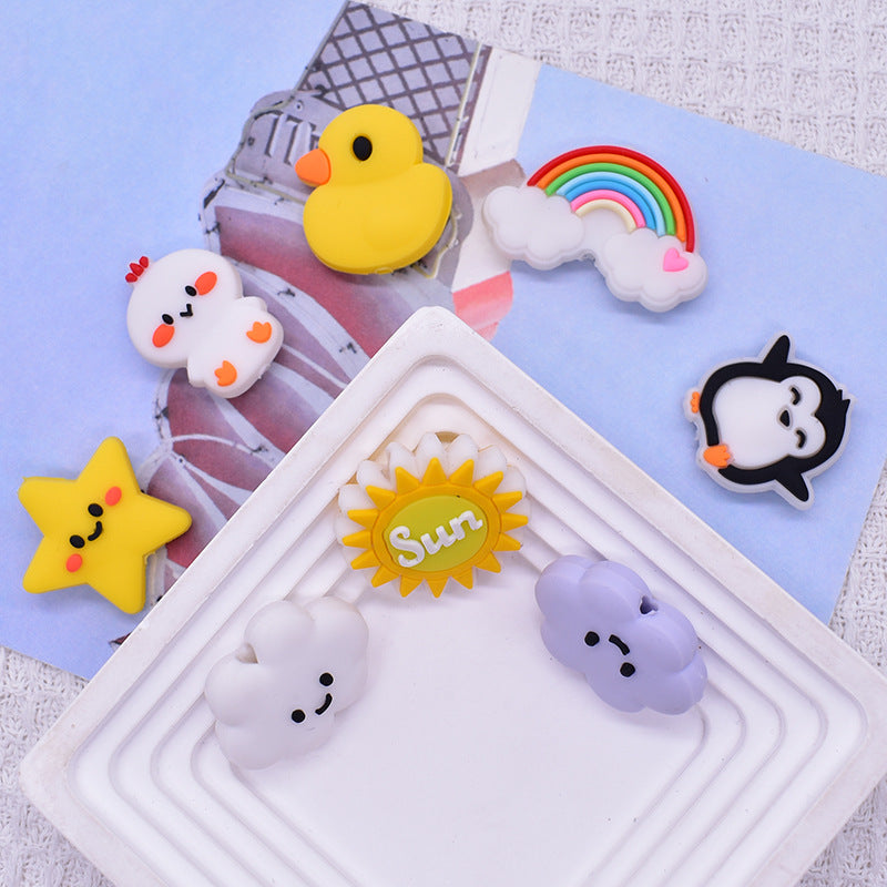 Wholesale  Random 100pcs/pack  Animal pattern bead Focal Beads