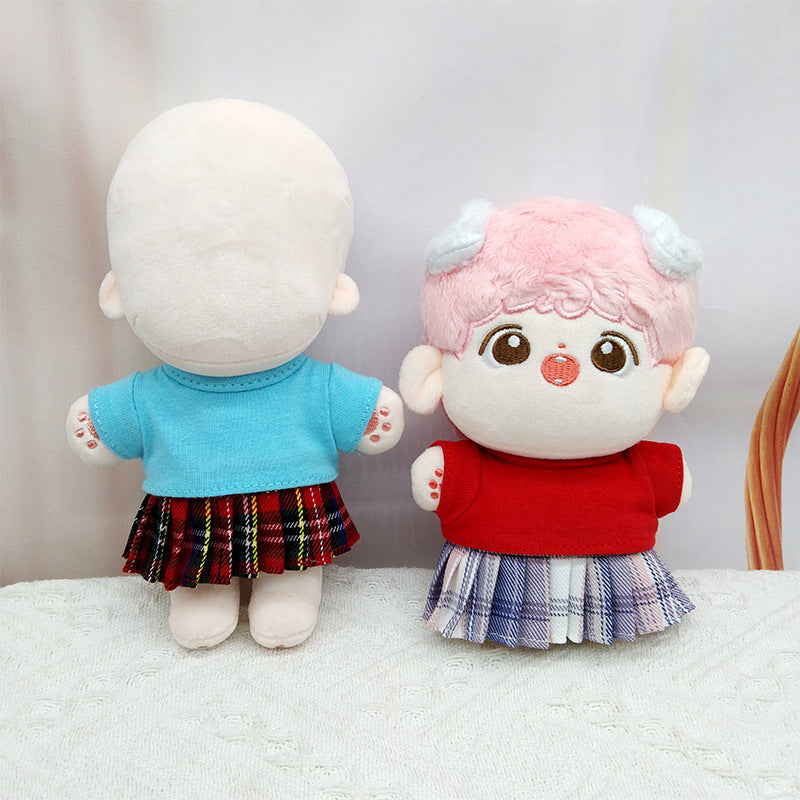 Wholesale 17cm doll clothes change outfit pleated skirt Doll Accessories