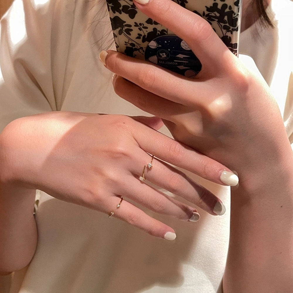 Wholesale Sterling Silver Gold Plated Extra Fine Combination Ring